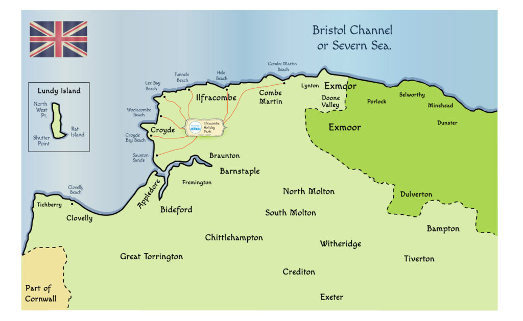 Map Article Beaches Ilfracombe Holiday Park